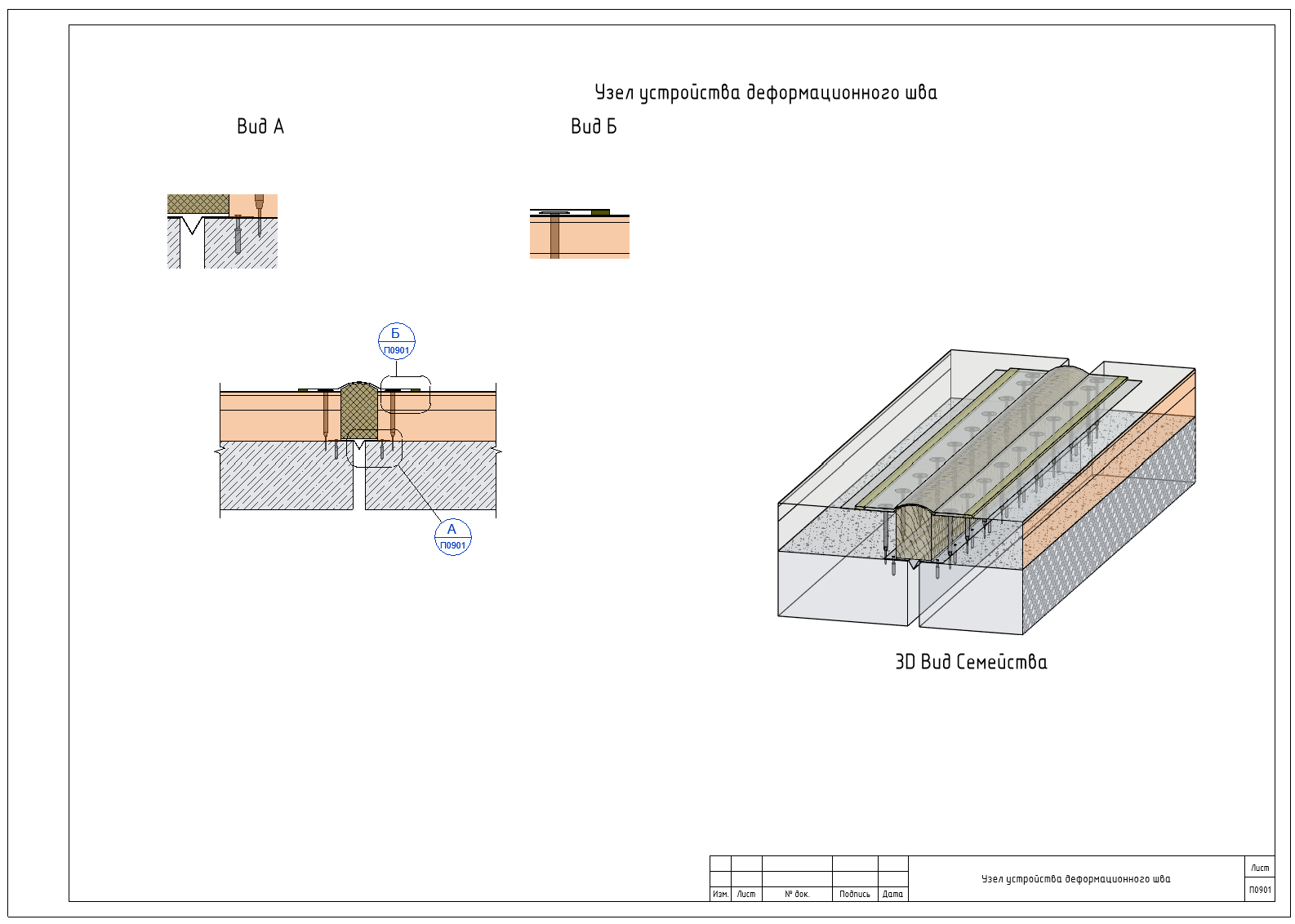 Устройство деформационного шва